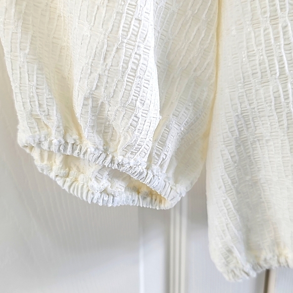 NWT Max Studio 3/4 Sleeve Drop Shoulders Bubble Top Size Large - Picture 6 of 16